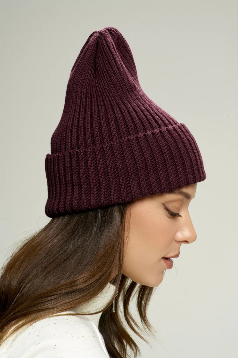 Шапка из хлопка Plum Erist store, цвет: сливовый НФ-00002848 купить онлайн