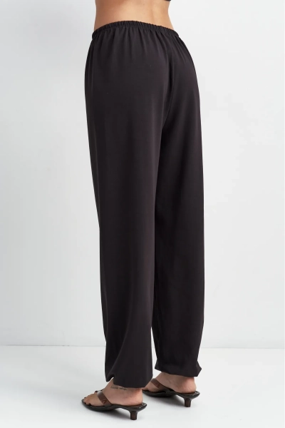 Брюки из кулирки Erist store, цвет: шоколадный,  купить онлайн