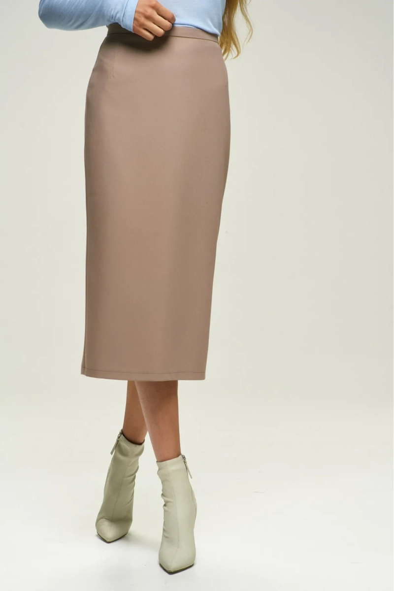 Юбка-миди Classic Beige Erist store, цвет: бежевый, НФ-00001673 купить онлайн
