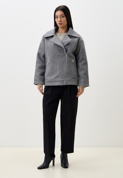 Куртка косуха ENEVOO, цвет: серый, 03513 купить онлайн