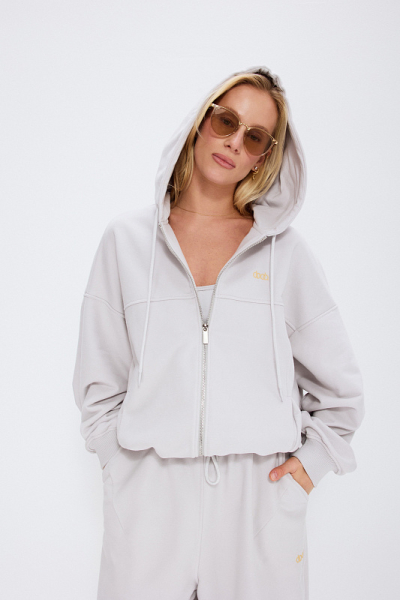 Олимпийка из бархатистого хлопка ABDA, цвет: туман, 912605701409 купить онлайн