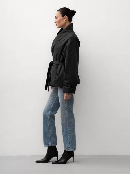 Куртка кимоно с поясом TRES, цвет: серый, НФ-00002713 купить онлайн