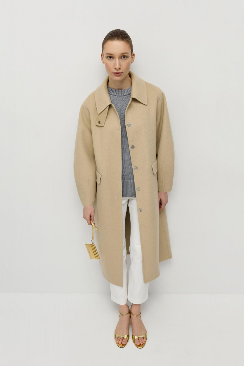 Пальто из шерсти мериноса