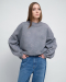 Свитшот washed с крошением ASYA SEMYONOVA, цвет: графит, 00-00001870 купить онлайн