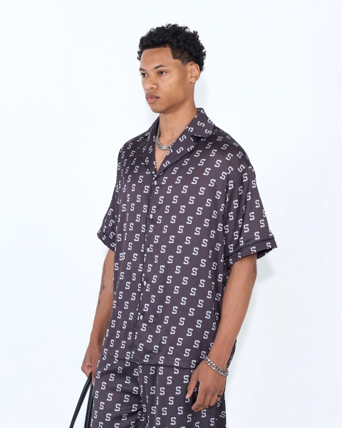 Рубашка МОНОГРАМА ASIA ST 71, цвет: Черный, Ast71.shirt-satin-bl купить онлайн