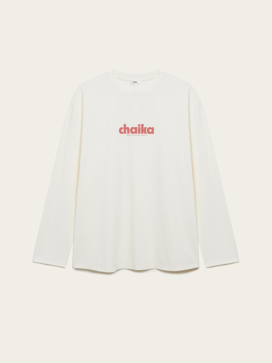 Лонгслив Basic but not simple Chaika, цвет: молочный, AW25LS01-160 купить онлайн
