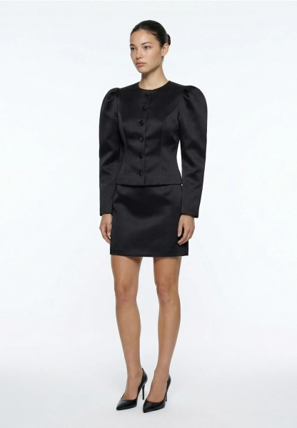 Жакет из сатина с рукавами буфами REFERT, цвет: Черный, 04-4087/1-2511 купить онлайн