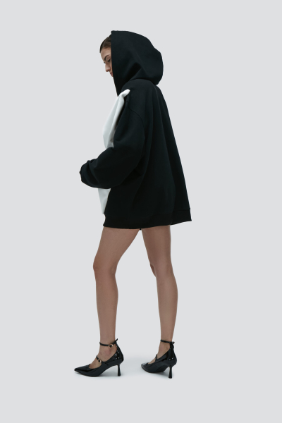 Худи с белым бантом Barbino Maison, цвет: black, 132 купить онлайн