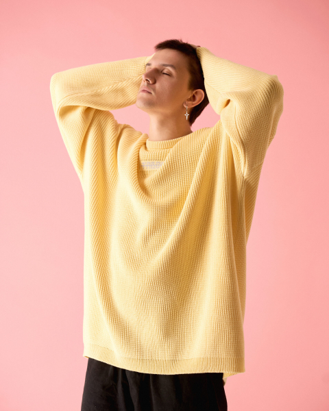 Свитер over TABOO, цвет: Желтый, svyeover купить онлайн
