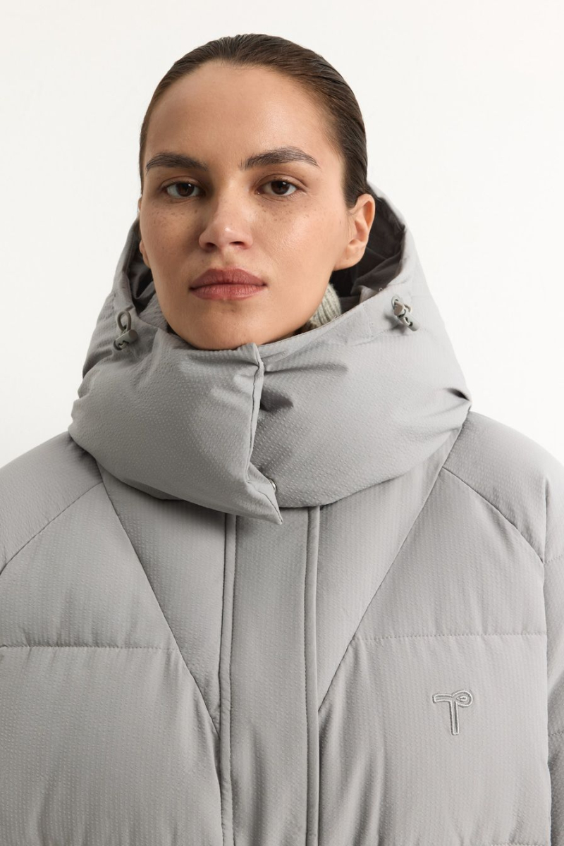 Пуховик с капюшоном TOPTOP, цвет: серый, TT.042.17963.800 купить онлайн