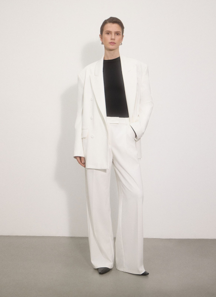 Брюки прямого кроя ALL WE NEED, цвет: молочный, 2512W16125-21 купить онлайн