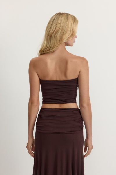 Топ-бандо из смесовой вискозы TOPTOP, цвет: коричневый, TT.024.17541.700.05288 купить онлайн
