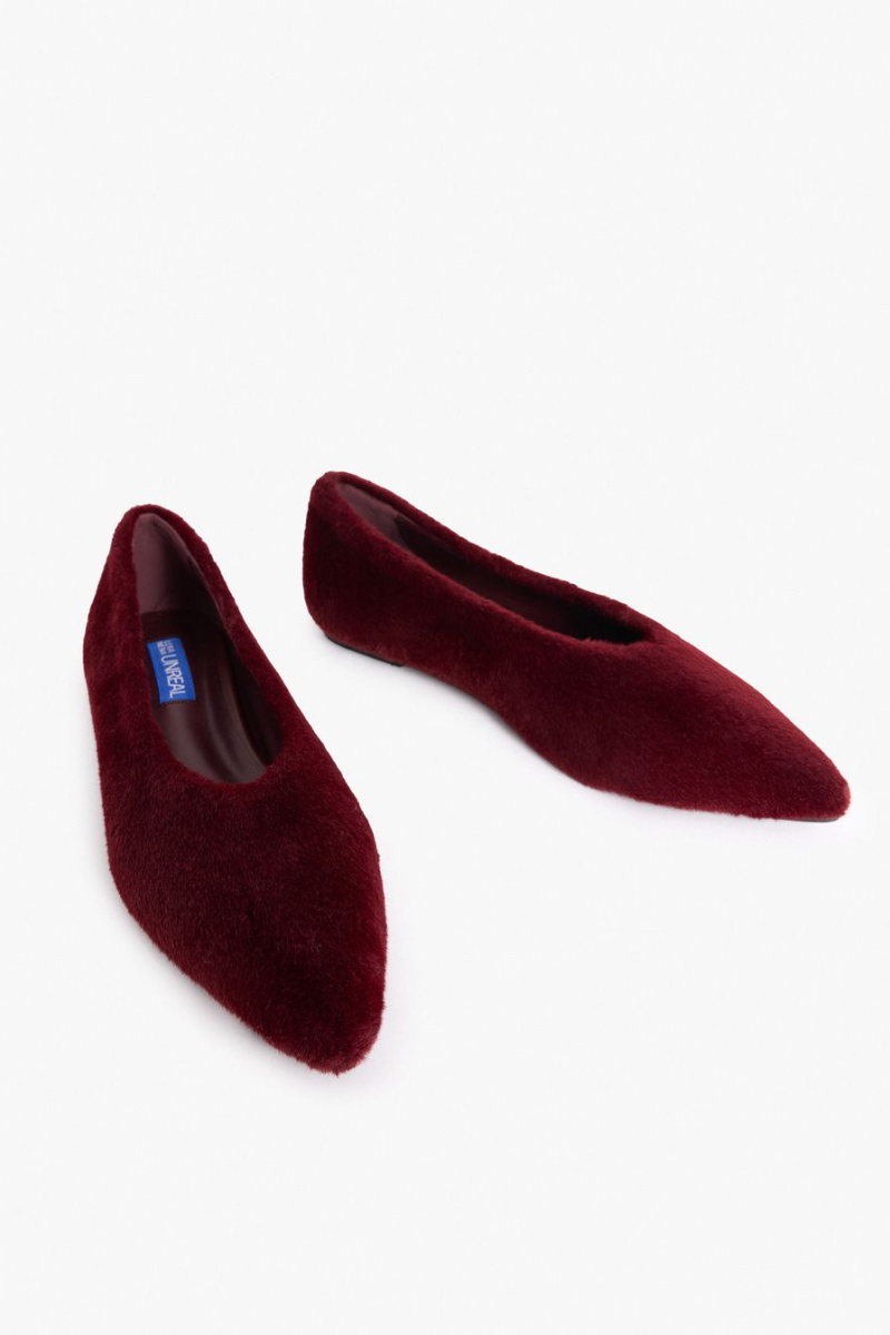 Балетки из экомеха Lera Nena, цвет: Бордовый LNU.106.18618.330 купить онлайн
