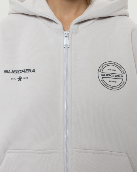 Худи ZIP SELECTION Suborbia, цвет: white stone, 04318 купить онлайн