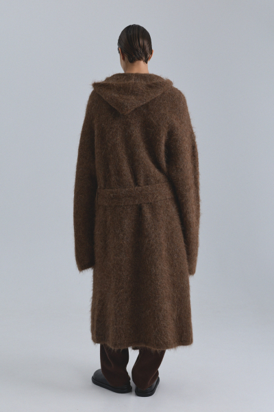 Кардиган макси из альпаки OPORA Mankova, цвет: коричневый FW24/25-07 |новая коллекция купить онлайн