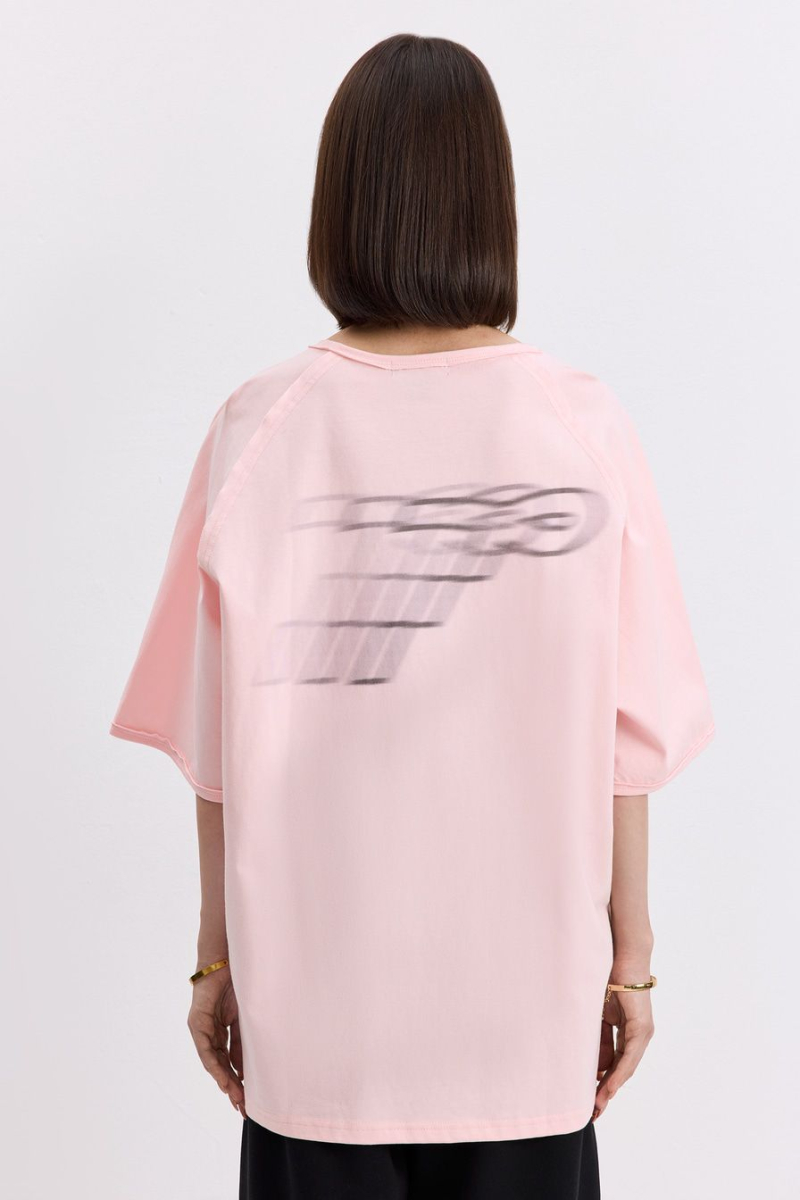 Футболка из 100% хлопка TOPTOP, цвет: розовый с принтом, TT.909.17138.301 купить онлайн