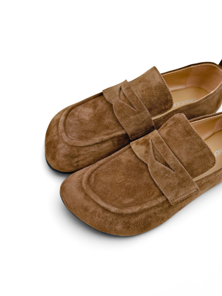 Лоферы из натуральной замши GRANDERA, цвет: коричневый s2602-01-a1133 (957) купить онлайн