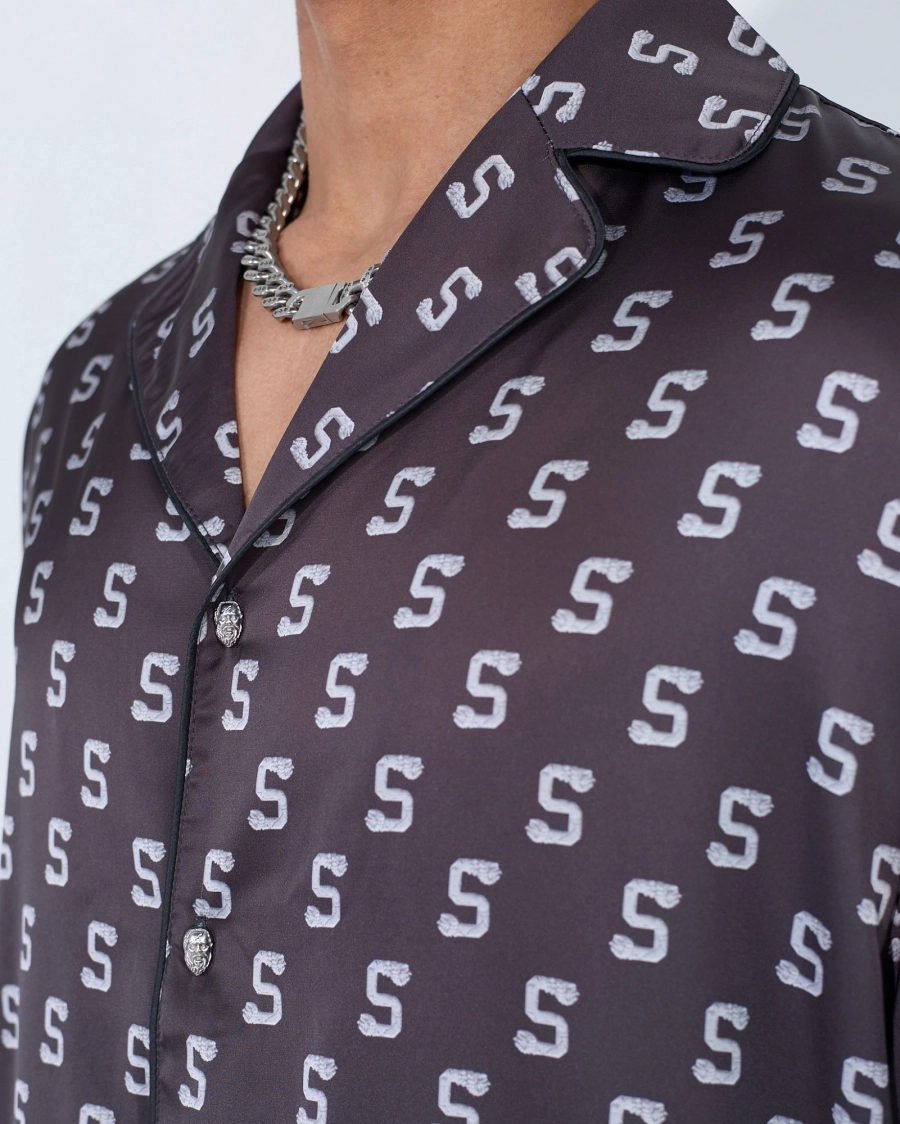 Рубашка МОНОГРАМА ASIA ST 71, цвет: Черный, Ast71.shirt-satin-bl купить онлайн