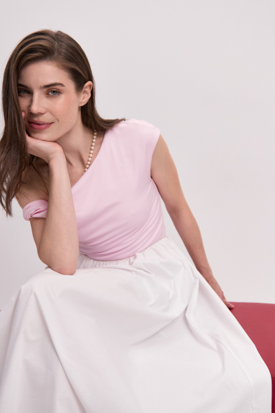 Топ с открытым плечом Charmstore, цвет: розовый, 214-31365-221 купить онлайн