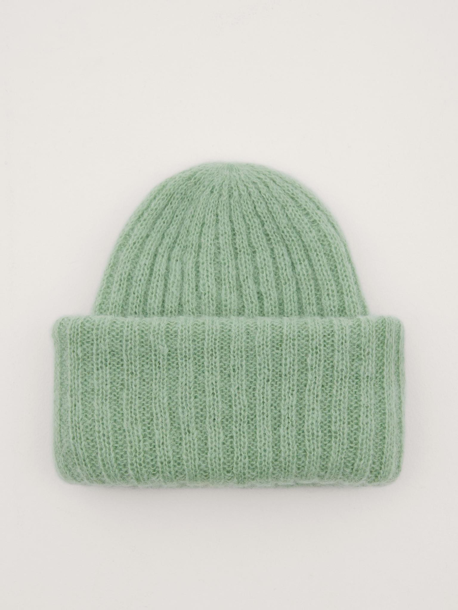 Шапка из объёмной пряжи Chaika, цвет: светло-зеленый SH-135 купить онлайн