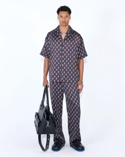 Рубашка МОНОГРАМА ASIA ST 71, цвет: Черный, Ast71.shirt-satin-bl купить онлайн