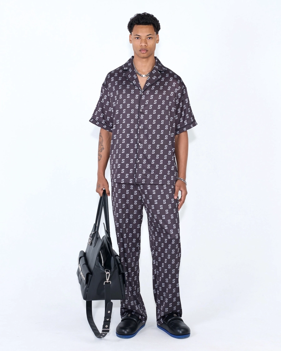 Рубашка МОНОГРАМА ASIA ST 71, цвет: Черный, Ast71.shirt-satin-bl купить онлайн