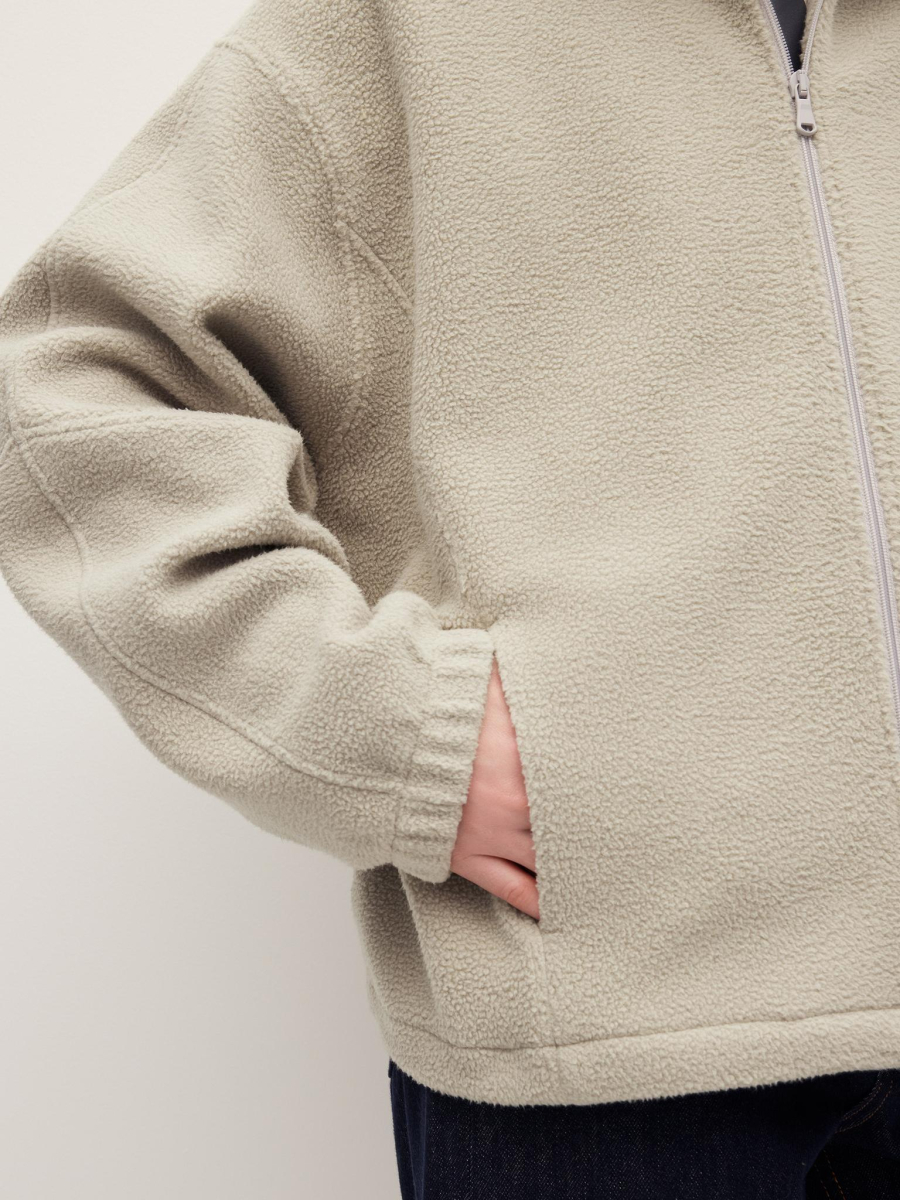 Толстовка из флиса Chaika, цвет: Светло-серый, AW25HO02-11 купить онлайн