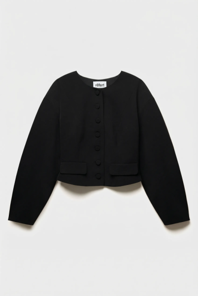 Жакет с округлым рукавом