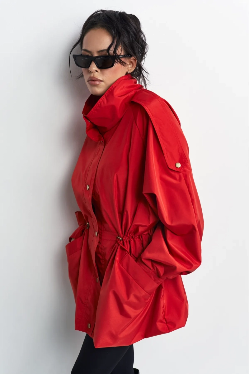 Куртка-реглан на кулиске Erist store, цвет: красный, НФ-00003389 купить онлайн