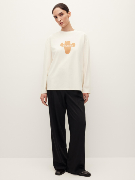 Лонгслив Ranch Chaika, цвет: молочный, AW25LS01-143 купить онлайн
