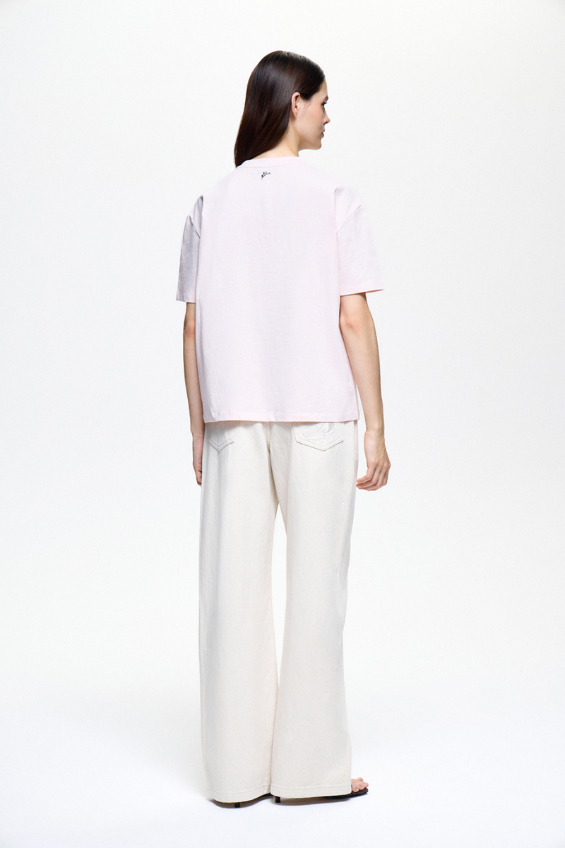 Футболка с принтом DREAMS BY ALENA AKHMADULLINA, цвет: розовый 126103120404517/310000 |трендовая новинка купить онлайн