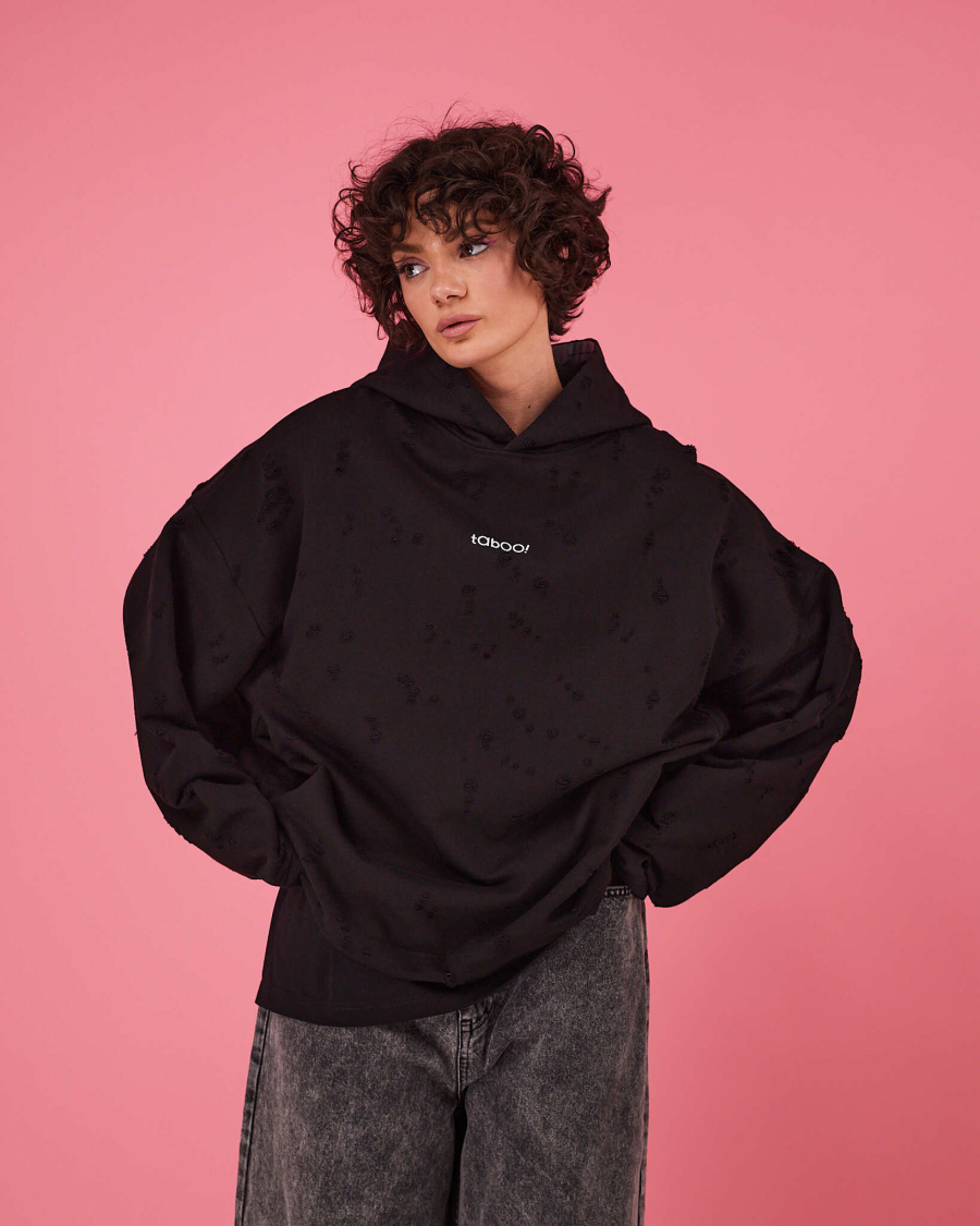 Табуха с затяжками рванка TABOO, цвет: Черный, TsZ06 купить онлайн