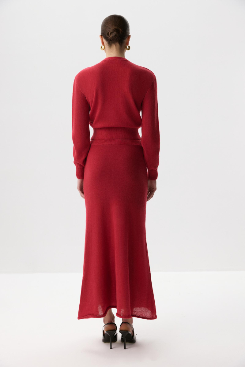 Юбка-годе Charmstore, цвет: винный, 311-42485-451 купить онлайн