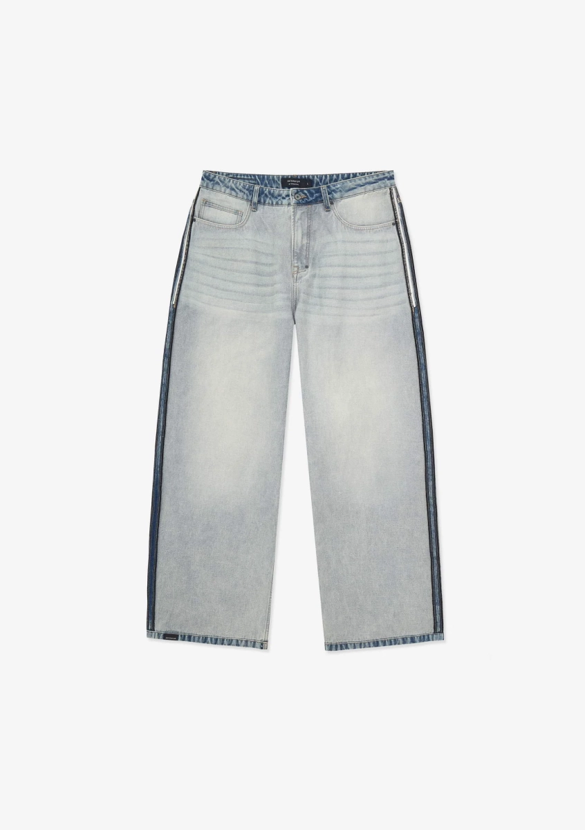 Широкие джинсы KRAKATAU, цвет: бледно-голубой, Ru226-63 купить онлайн