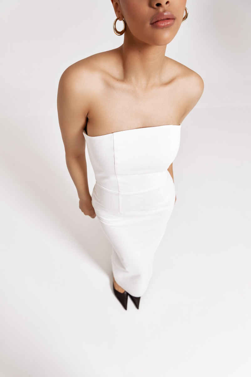 Платье DENIM WHITE YONS, цвет: белый, YO-431 купить онлайн