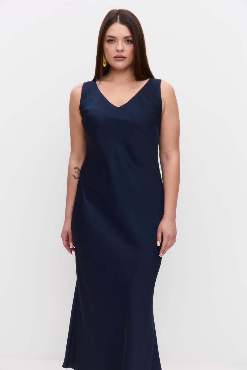 Платье-комбинация на широких бретелях 4forms, цвет: темно-синий, 68043 купить онлайн
