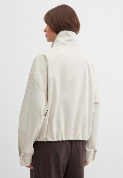 Хлопковый бомбер объемного кроя Marou, цвет: бежевый, Mar_26030203 купить онлайн