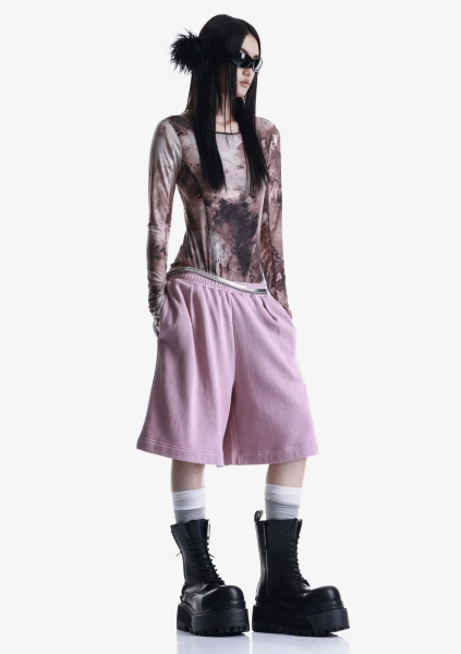 Боди из сетчатой ткани KRAKATAU, цвет: коричневый, Tw133-7 купить онлайн