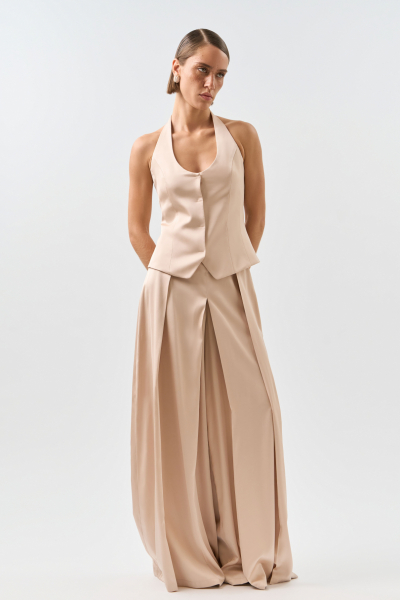 Брюки Selena FASHION REBELS, цвет: бежевый FR24WD1PN03FLW530BG |новая коллекция купить онлайн