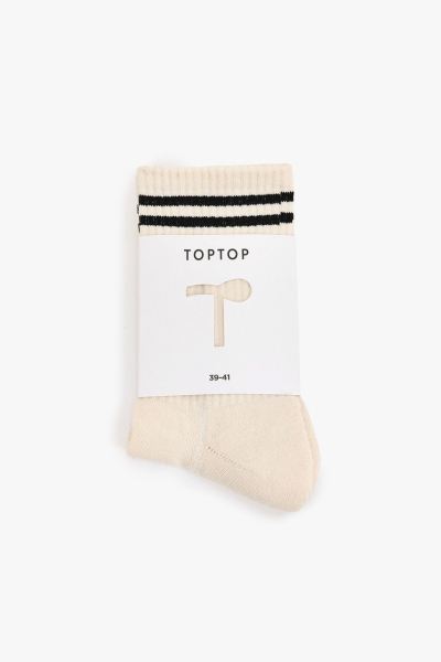 Носки из смесового хлопка TOPTOP, цвет: черный с принтом TT.082.13415.901 купить онлайн