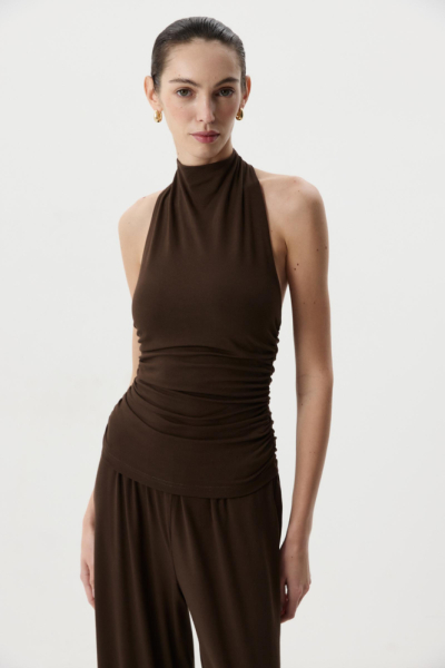 Топ халтер со стойкой