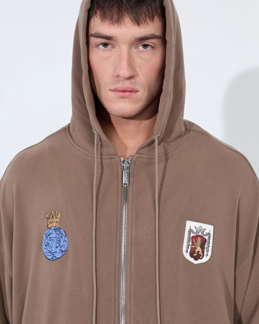 Костюм из мягкого хлопка с гербом ASIA ST 71, цвет: коричневый,  купить онлайн