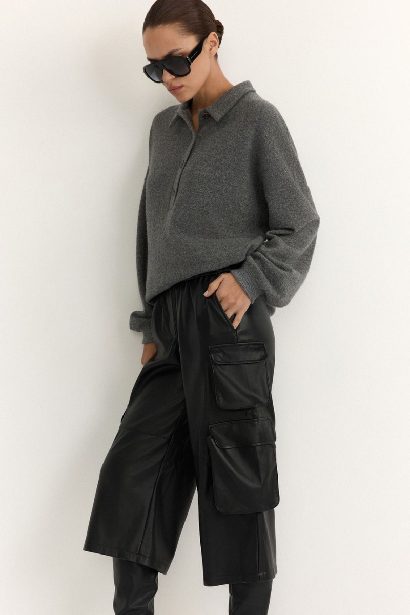 Шорты из экокожи TOPTOP, цвет: Черный, TTS.039.19318.900 купить онлайн