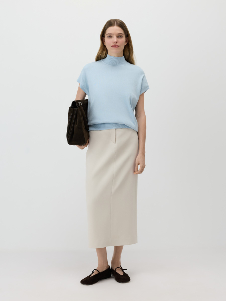 Джемпер из вискозы Conso, цвет: голубой, KJS 260718 - голубой купить онлайн