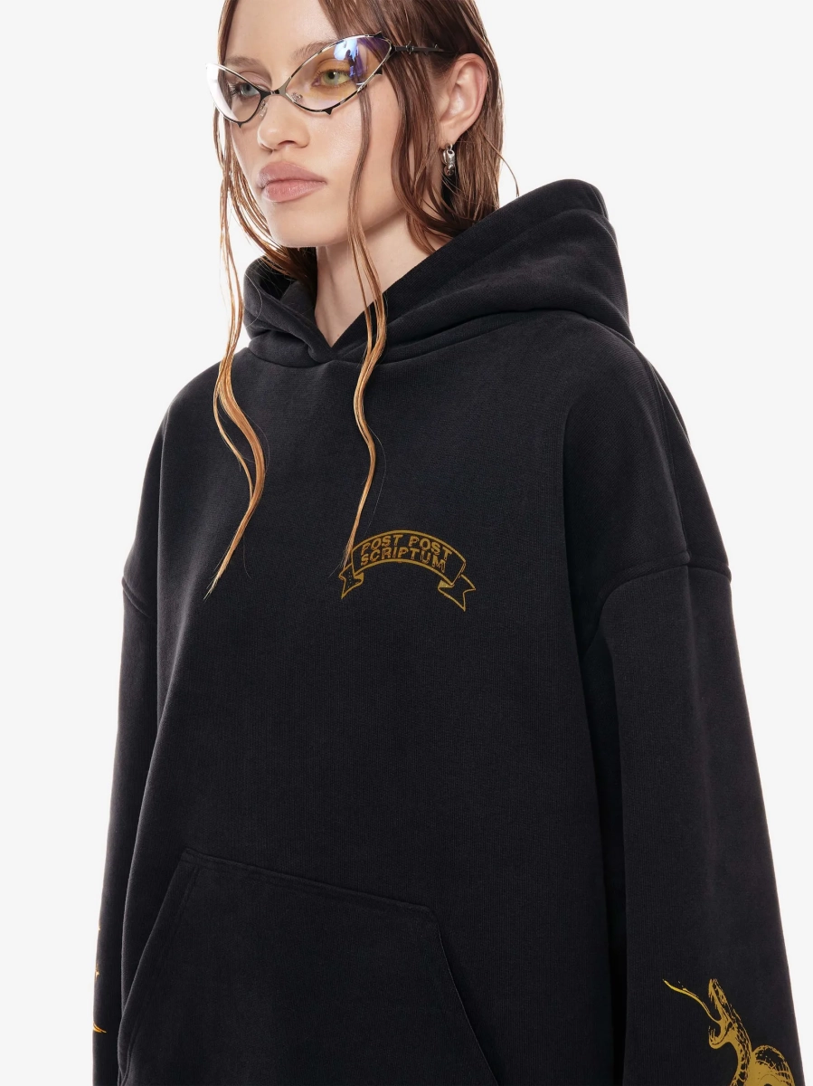 Худи с принтом POST POST SCRIPTUM, цвет: Черный, 1125.002.00.02.001 купить онлайн