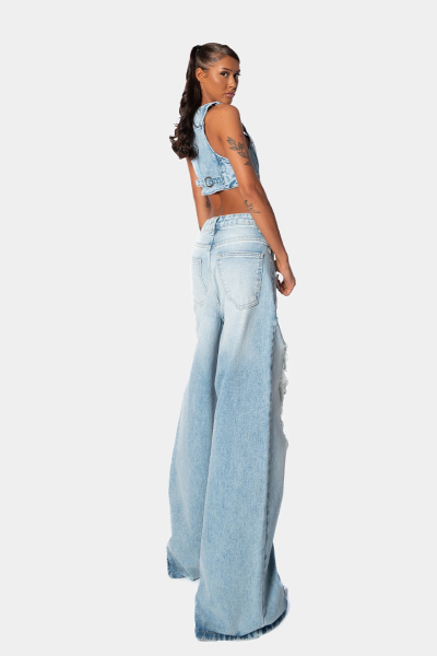 Джинсы Vintage qb A QUICK BUCK, цвет: blue  |новая коллекция купить онлайн