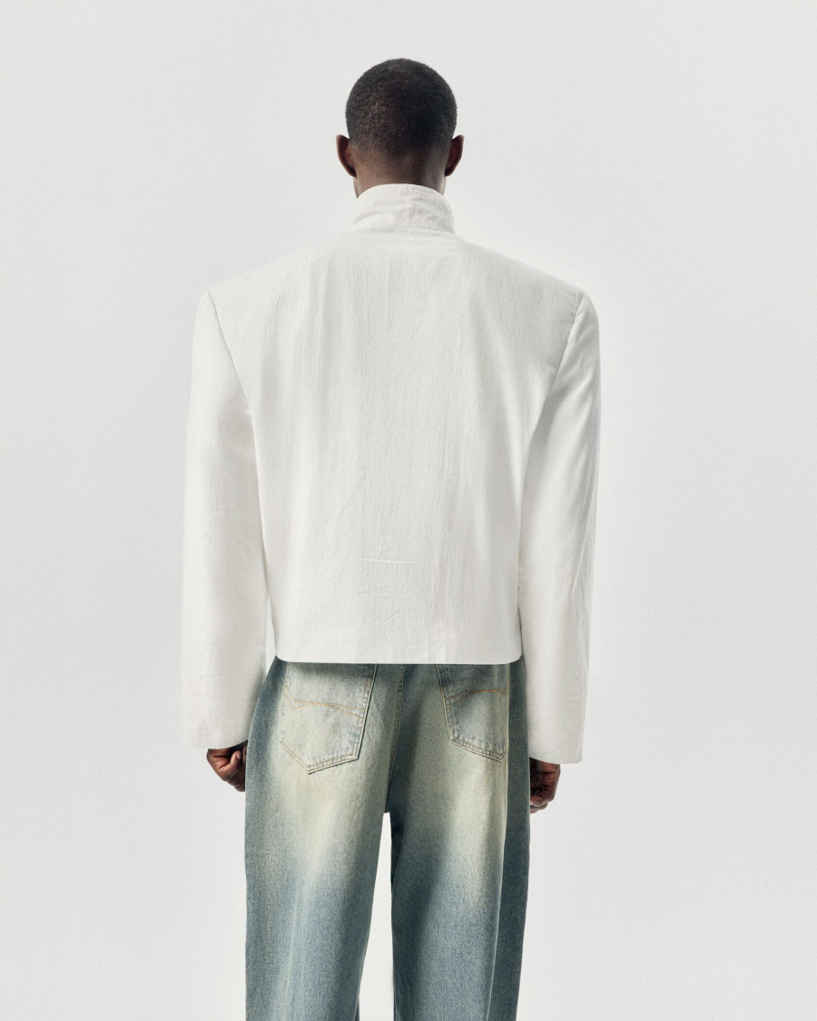 Куртка с объемными плечами NAIPACHE, цвет: белый, 2614012000 купить онлайн