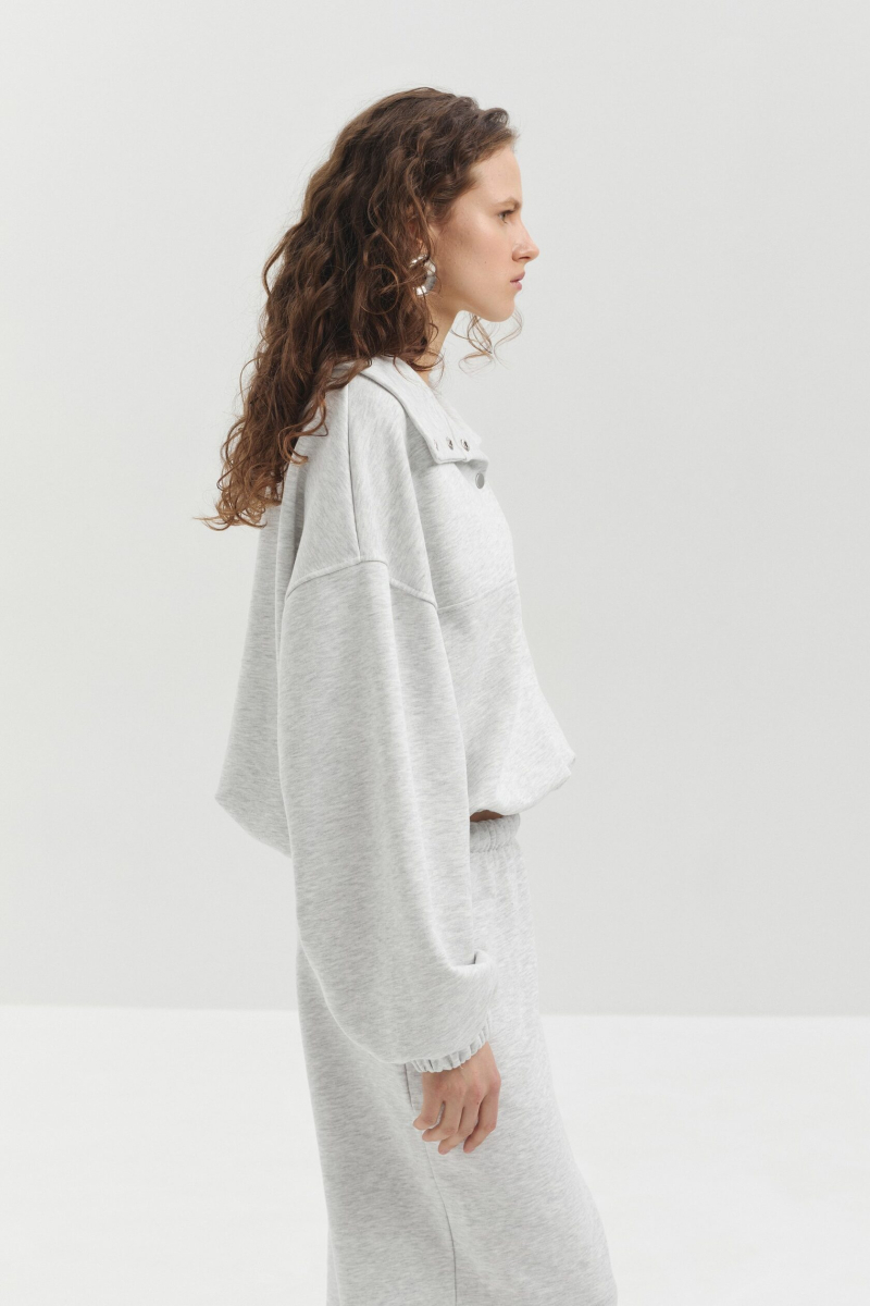 Свитшот из футера 2.0 marte, цвет: серый,  купить онлайн