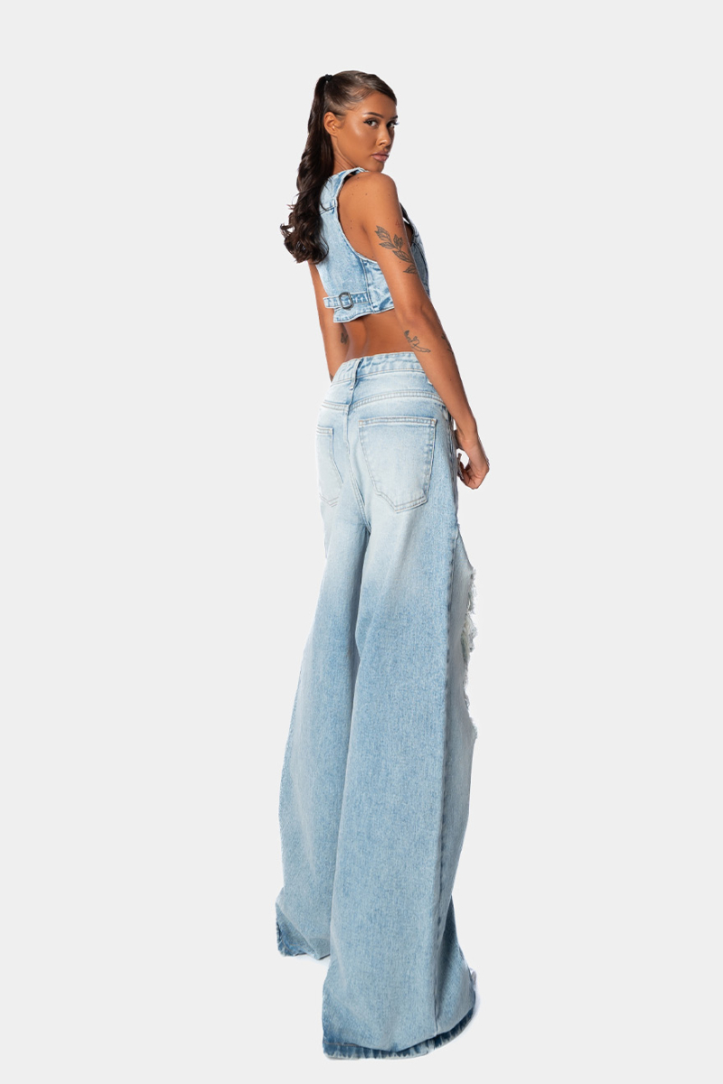 Джинсы Vintage qb A QUICK BUCK, цвет: blue  |новая коллекция купить онлайн
