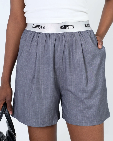 Шорты в полоску CL71 ASIA ST 71, цвет: серый, Ast71.CL-rib-shorts-crop-gr купить онлайн